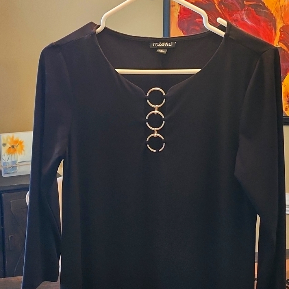 Black above knee dress